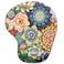 ITNRSIIET Ergonomic Mouse Pad with Gel Wrist Support Wrist Rest Smooth Surface NonSlip PU Base Comfortable Office Supplies Pain Relief 95 x 8 inches Succulent Flower