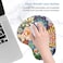 ITNRSIIET Ergonomic Mouse Pad with Gel Wrist Support Wrist Rest Smooth Surface NonSlip PU Base Comfortable Office Supplies Pain Relief 95 x 8 inches Succulent Flower
