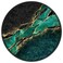 ITNRSIIET Round Mouse Pad with Stitched Edge PremiumTextured Waterproof NonSlip Rubber Base Desktop Protection Mat Diameter 87 inches Green Marble Gold