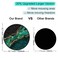 ITNRSIIET Round Mouse Pad with Stitched Edge PremiumTextured Waterproof NonSlip Rubber Base Desktop Protection Mat Diameter 87 inches Green Marble Gold