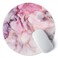 ITNRSIIET Round Mouse Pad with Stitched Edge PremiumTextured Waterproof NonSlip Rubber Base Desktop Protection Mat Diameter 87 inches Pink Abstract Marble