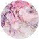 ITNRSIIET Round Mouse Pad with Stitched Edge PremiumTextured Waterproof NonSlip Rubber Base Desktop Protection Mat Diameter 87 inches Pink Abstract Marble