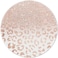 ITNRSIIET Round Mouse Pad with Stitched Edge PremiumTextured Waterproof NonSlip Rubber Base Desktop Protection Mat Diameter 87 inches Rose Gold Leopard Print