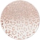 ITNRSIIET Round Mouse Pad with Stitched Edge PremiumTextured Waterproof NonSlip Rubber Base Desktop Protection Mat Diameter 87 inches Rose Gold Leopard Print