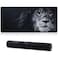 Jahosin Large Gaming Mouse Pad with Stitched Edges354x157In Extended Mouse Pad with NonSlip Natural Rubber Base for GamerDesktopOfficeHome90x40 Lion01
