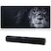Jahosin Large Gaming Mouse Pad with Stitched Edges354x157In Extended Mouse Pad with NonSlip Natural Rubber Base for GamerDesktopOfficeHome90x40 Lion01