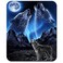 knseva Cool Wolves Howling at The Moon Rectangle Mouse Pad Grey Wolf Bright Moonlight Great Mountain Mouse Pads Custom Design
