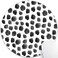 knseva Knseva Cute Polka Dot Print Round Mouse Pad Dots Black and White Design Art Circular Mouse Pads for Computers Laptop
