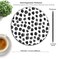 knseva Knseva Cute Polka Dot Print Round Mouse Pad Dots Black and White Design Art Circular Mouse Pads for Computers Laptop