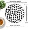 knseva Knseva Cute Polka Dot Print Round Mouse Pad Dots Black and White Design Art Circular Mouse Pads for Computers Laptop