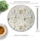 knseva Floral Round Mouse Pad Vintage Garden Plants Herbs Flowers Botanical Classic Design Circular Mouse Pads
