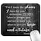 knseva for I Know The Plans I Have for You Declares The Lord Inspirational Quote Mouse Pad Christian Bible Verse Scripture Quotes Jeremiah 2911 Rustic Black Wood Mice Mat
