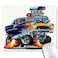 knseva Race Car Mouse Pad Illustration of a Single Classic Hot Rod Muscle Car with and a Big Engine Mouse Pads
