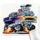 knseva Race Car Mouse Pad Illustration of a Single Classic Hot Rod Muscle Car with and a Big Engine Mouse Pads