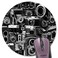 knseva Knseva Retro Cool Camera Collection Design Round Mouse Pad Vintage Camera Montage Circular Mouse Pads for Computers Laptop
