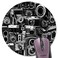 knseva Knseva Retro Cool Camera Collection Design Round Mouse Pad Vintage Camera Montage Circular Mouse Pads for Computers Laptop