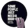 knseva Knseva Some People Just Need a High Five in The Face with a Chair Funny Quote Round Mouse Pad Coworker Employee Boss Gift Inspirational Circular Mouse Pads for Work