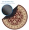 knseva Vintage Oriental Persian Floral Round Mouse Pad Retro Red Beige Flowers Design Mandala Art Circular Mouse Pads