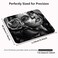 knseva Vintage Sugar Skull Girl Image Rectangle Gaming Mouse Pad Custom Retro Black Grey White Large Mouse Pads