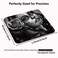knseva Vintage Sugar Skull Girl Image Rectangle Gaming Mouse Pad Custom Retro Black Grey White Large Mouse Pads