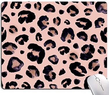 KUOSGM Mouse Pad PremiumTextured Mouse Mat NonSlip Rubber Base Mousepad for Laptop Computer PC9579 inLeopard
