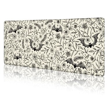 LIMKRIAN Goth Bat Mouse Pad Large Desk Mat Extra Large Gaming Computer Mousepad with Stitched Edges NonSlip Keyboard Mouse Pad for Desktop Gothic Home Office Desk Accessories 315in
