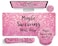 LIMKRIAN Pink Mouse Pad Set Ergonomic Mouse Pad with Wrist Rest Keyboard Wrist Support Large Desk Matt for Desktop Gaming Mousepad Cup Coaster Set Cute Pink Office Desk Accessories Decor Supplies