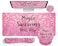 LIMKRIAN Pink Mouse Pad Set Ergonomic Mouse Pad with Wrist Rest Keyboard Wrist Support Large Desk Matt for Desktop Gaming Mousepad Cup Coaster Set Cute Pink Office Desk Accessories Decor Supplies