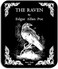 Universal Zone Literary Mouse Pad Mousepad with Famous Book Design Raven Black Title Page