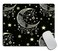 TSSOHU Mandala Celestial Mouse Pad Boho Moon Star Black and White Customized PremiumTextured Mouse MatWashable Mousepads NonSlip Rubber Base Small Mousepad 95797012 inches