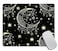 TSSOHU Mandala Celestial Mouse Pad Boho Moon Star Black and White Customized PremiumTextured Mouse MatWashable Mousepads NonSlip Rubber Base Small Mousepad 95797012 inches