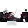 MAY FLOWER Large Gaming Mouse Pad Full Keyboard Mat Long Laptop Mousepad Computer Mouse Mat for Home and Office AntiSlip Rubber Base 315 x 118 Inches Dark Red Moon