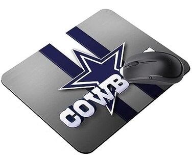 Mialtry Gaming Mouse Pad Sport Fans GiftLife Needs Sport Mousepad with NonSlip Rubber Base for Laptop Computer Desktop Mat Blue White