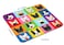 TSSOHU Mouse Pad French Bulldog Pattern Mouse Pad Personalized Rectangle Mousepad Customized Mouse Pads with Designs NonSlip Rubber Smooth MousePads for Computer Laptop Pretty Marble