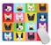 TSSOHU Mouse Pad French Bulldog Pattern Mouse Pad Personalized Rectangle Mousepad Customized Mouse Pads with Designs NonSlip Rubber Smooth MousePads for Computer Laptop Pretty Marble