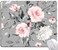 KUOSGM Mouse Pad Gray Pink Roses Floral Flower Leaves Mouse Pad Rectangle Custom Designs Waterproof AntiSlip Rubber Mousepad Office Accessories Desk Decor Wireless Mouse Pads for Computers Laptop