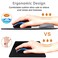 ToLuLu Mouse Pad Leather Wrist Rest Support Ergonomic Memory Foam Mouse Wrist Rest Pad with Non Slip Rubber Base Durable Comfortable Mousepad for Computer Pain Relief at Home Office Work Travel Grey