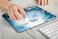 Solekla Mouse Pad NonSlip Rubber Base Mouse Pads for Wireless MouseDolphin Sea World Underwater Mouse pad Blue Ocean Tropical Fish Mousepad Underwater Sea Computer Mouse Pads for Desk 79 x 95 in