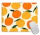 TSSOHU Mouse Pad Oranges Mousepad Pink Office Decor for Women Desk Accessories Lemons Summer Fruits Mousepad Gift for Coworker Boss 95x79x012 Inch
