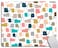 Solekla Mouse Pad Square Lovely Multicolor Cartoon Cats AntiSlip Rubber Mousepad for Gaming Office Laptop Computer PC Men Women Kids Cute Custom Pattern 79 x 95 in