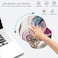 LESHIRY Mouse Pad with Wrist Support Non Slip Mousepad Wrist Rest for Office Computer Laptop MacComfortable Lightweight Ergonomic Support Mouse MatBeige Purple MarbleWrist
