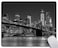 Solekla Mouse PadBrooklyn Bridge New York Cityscape Manhattan Skyline Night Mouse Pad Mouse Mat Square Mouse Pad NonSlip Rubber Base MousePads for Office Laptop 95x79x012 Inch