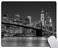 Solekla Mouse PadBrooklyn Bridge New York Cityscape Manhattan Skyline Night Mouse Pad Mouse Mat Square Mouse Pad NonSlip Rubber Base MousePads for Office Laptop 95x79x012 Inch