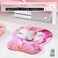 MROCO Ergonomic Mouse Pad with Gel Wrist Rest 94 x 81 in Pink Marble
