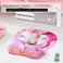 MROCO Ergonomic Mouse Pad with Gel Wrist Rest 94 x 81 in Pink Marble