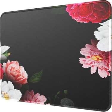 MROCO Essential Office Gaming Mouse Pad 85 x 11 Inch Black Flower