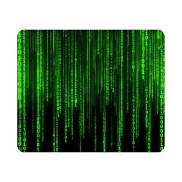 Nicokee Gaming Mouse Pad Matrix Style Coding NonSlip Rubber Mouse Pad for Computers Laptop Office Home Rectangle Personalized Mousepad 95 Inch x 79 Inch