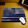 Nicokee Gaming Mouse Pad Police Aged Law Enforcement Support Flag Thin Blue Line Stripe Americanflag NonSlip Rubber Mouse Pad for Computers Laptop Office 95 Inch x 79 Inch