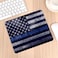 Nicokee Gaming Mouse Pad Police Aged Law Enforcement Support Flag Thin Blue Line Stripe Americanflag NonSlip Rubber Mouse Pad for Computers Laptop Office 95 Inch x 79 Inch