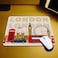 Nicokee London Gaming Mouse Pad Famous Britain Landmarks Monuments Art Pattern Touristic Travel Destination NonSlip Rubber Mouse Pad for Computers Laptop Office 95 Inch x 79 Inch